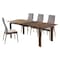 Armen Living Treviso Parker Mid-Century Walnut Wood 5 Piece Dining Set SETTVDIWAPKGR - alternate 2